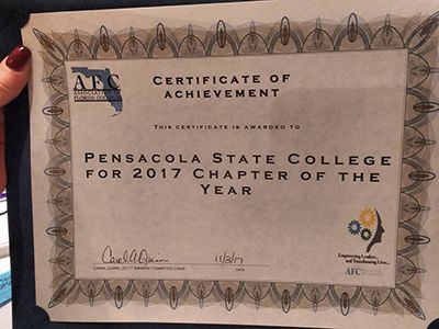decorative image of Chapter-of-Year-2017 , Pensacola State's AFC group honored as Chapter of Year 2017-11-14 13:38:07