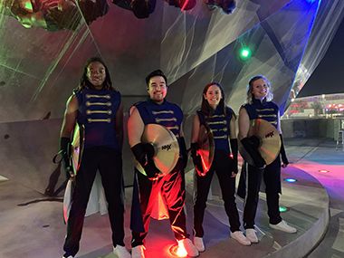 decorative image of SuperBowl53-Cymbals , Pensacola State graphic designer plays in Super Bowl LIII 2019-02-12 08:06:55