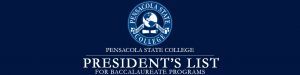 Fall 2023 President’s List for Baccalaureate Programs Pensacola State