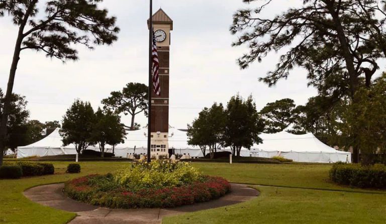 decorative image of bigtentclocktower , PSC’s Pensacola campus used as emergency staging area after Hurricane Sally 2020-09-28 10:26:40