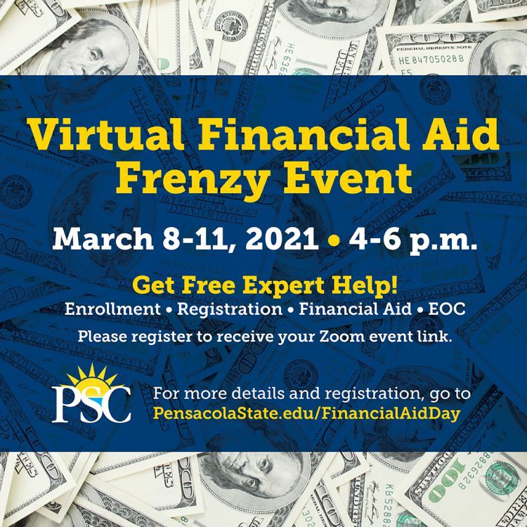 decorative image of Instagram-FinancialAidFrenzy-1080×1080 , It’s a Financial Aid Frenzy at Pensacola State College 2021-03-05 08:00:50