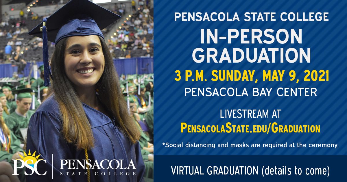 Pensacola State College PSC graduation ceremony set for May 9 at Bay