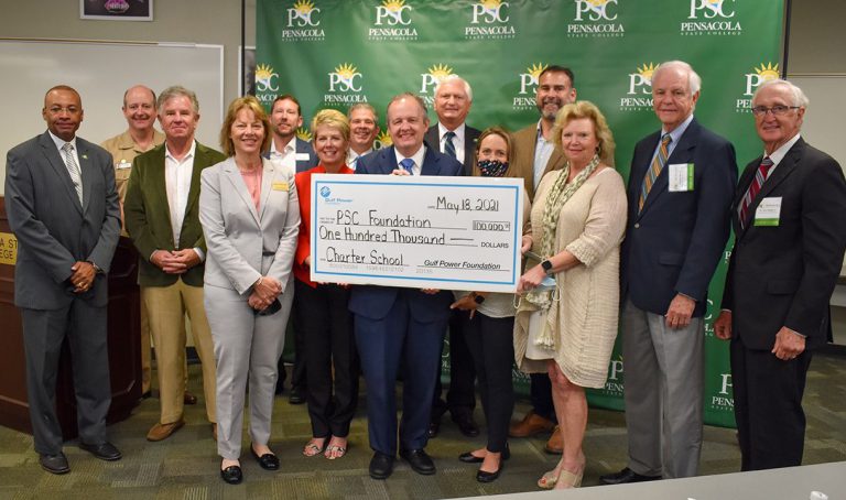 decorative image of 2021May18-GulfPowerFoundation-Group1 , PSC to open new dual enrollment charter school targeting military dependents 2021-05-19 11:00:06