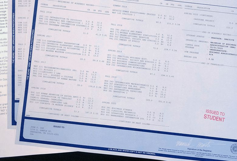 Automate High school transcript request form Document Processing