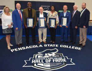 2021AthleticsHoF decorative image of 2021AthleticsHoF , PSC Hall of Fame legends, student-athletes celebrate at the 2021 Pirate Experience 2021-09-14 15:45:25