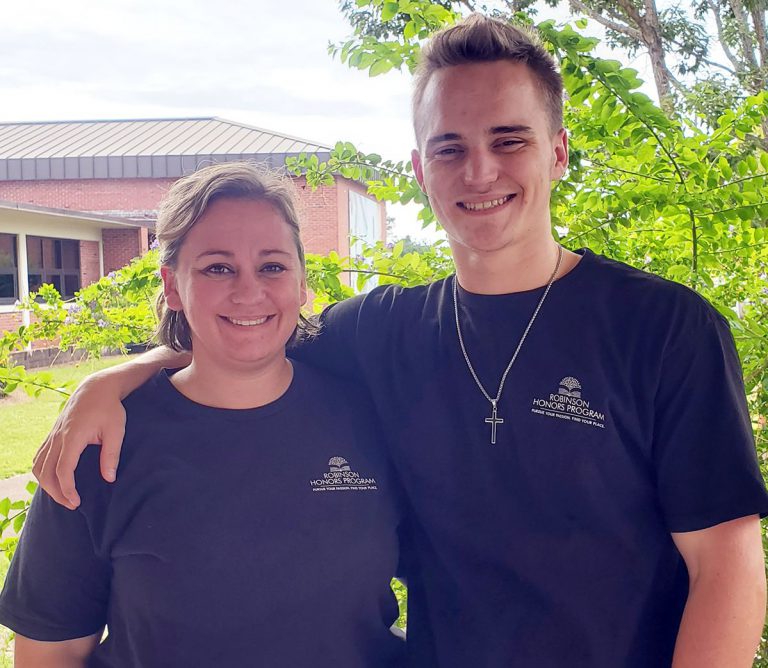 decorative image of momandson , Mom was the President of the PSC Robinson Honors Program; now it’s her son’s turn 2021-10-13 14:04:50