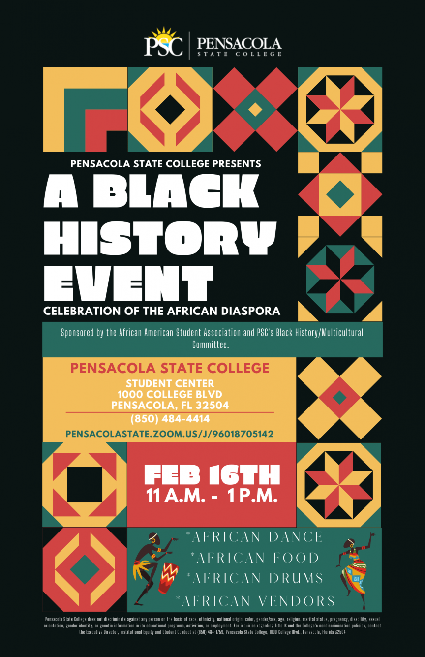 BlackHistoryEvent2022 decorative image of BlackHistoryEvent2022 , PSC African-American Student Association hosts African Diaspora commemoration as part of Black History Celebration on Feb. 16 2022-01-26 11:33:56