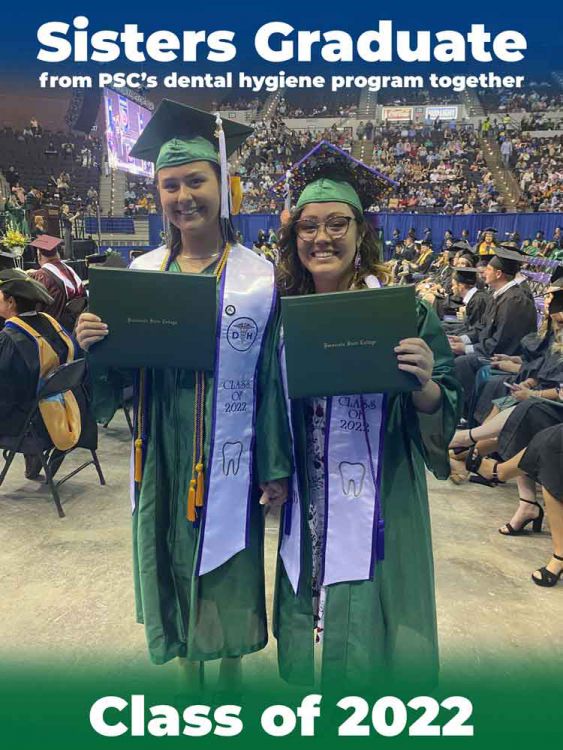 decorative image of SISTERS-GRADUATE-SPRING-2022 , Sisters graduate from PSC’s dental hygiene program together 2022-05-17 10:48:09