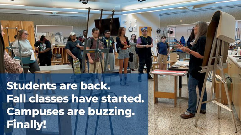 decorative image of first-day-22-3 , Students are back. Fall classes have started. Campuses are buzzing. Finally! 2022-08-19 09:57:41