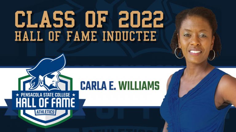 Carla-E.-Williams-hall-of-fame-inductee_video-board-sm decorative image of Carla-E.-Williams-hall-of-fame-inductee_video-board-sm , Carla E. Williams inducted into 2022 PSC Athletics Hall of Fame 2022-09-30 09:16:42