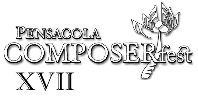 decorative image of PensacolaComperFest-XVII-logo-2 , Composers from Ukraine and Georgia (the country, not the state) are featured alongside PSC musicians at Pensacola ComposerFest XVII 2022-09-16 09:38:38