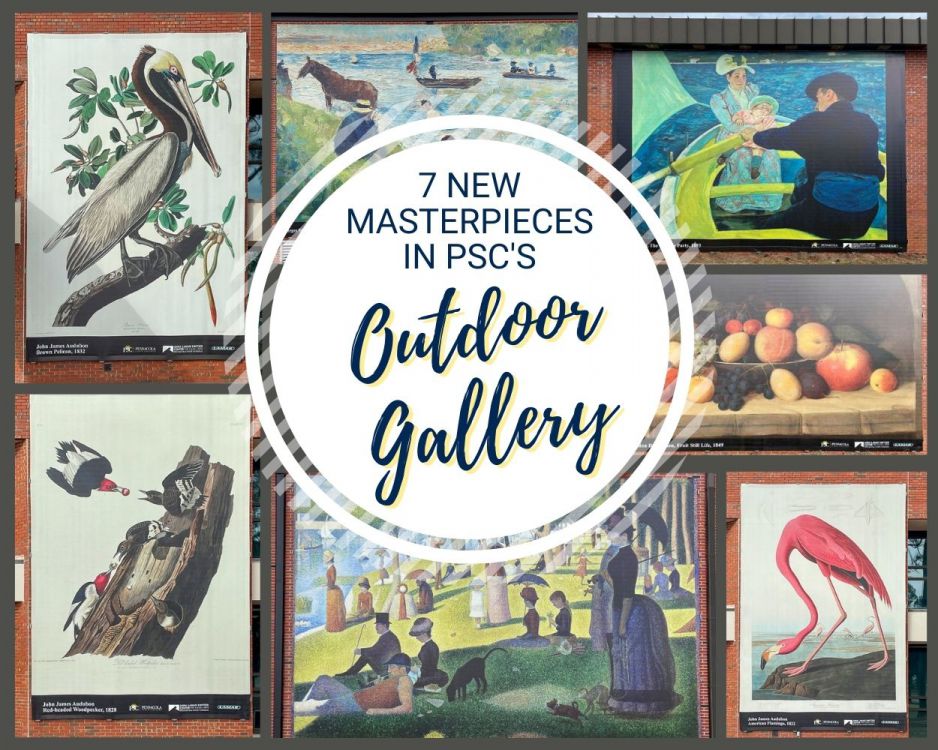 decorative image of outdoor-gallery-collage , PSC Outdoor Gallery adds even more vibrancy to Pensacola campus 2023-01-19 11:15:05