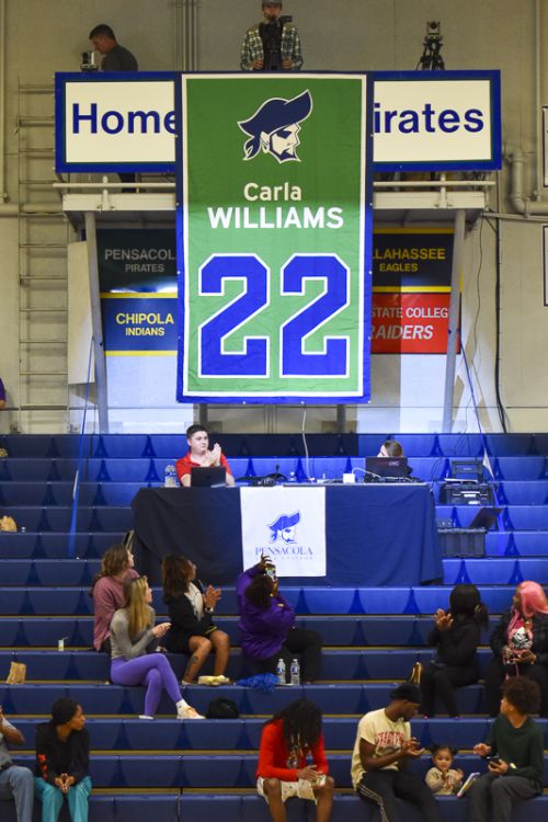 decorative image of rox-edit-2-DSC_0876 , PSC retires jersey number of Carla Williams, one of the College’ greatest Pirates 2023-01-19 11:41:29
