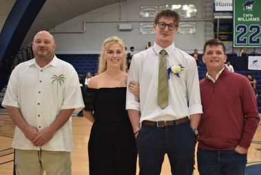 decorative image of Alex-Gilchrist-and-father-Andrew-Gilchrist-brother-Connor-Brassel-and-girlfriend-Cheyenne-Palmer_1 , Homecoming 2023-03-01 10:28:48