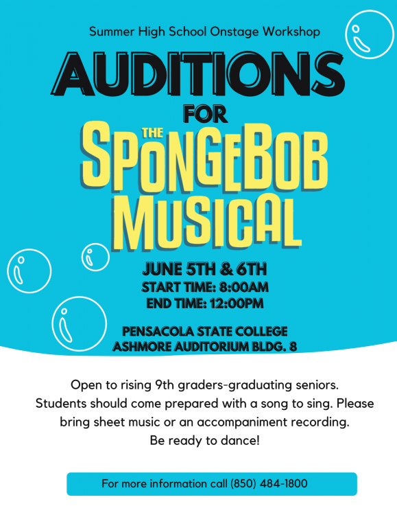 decorative image of Spongebob-Audition-Flyer , Auditions for SpongeBob Musical 2023-05-31 07:32:32
