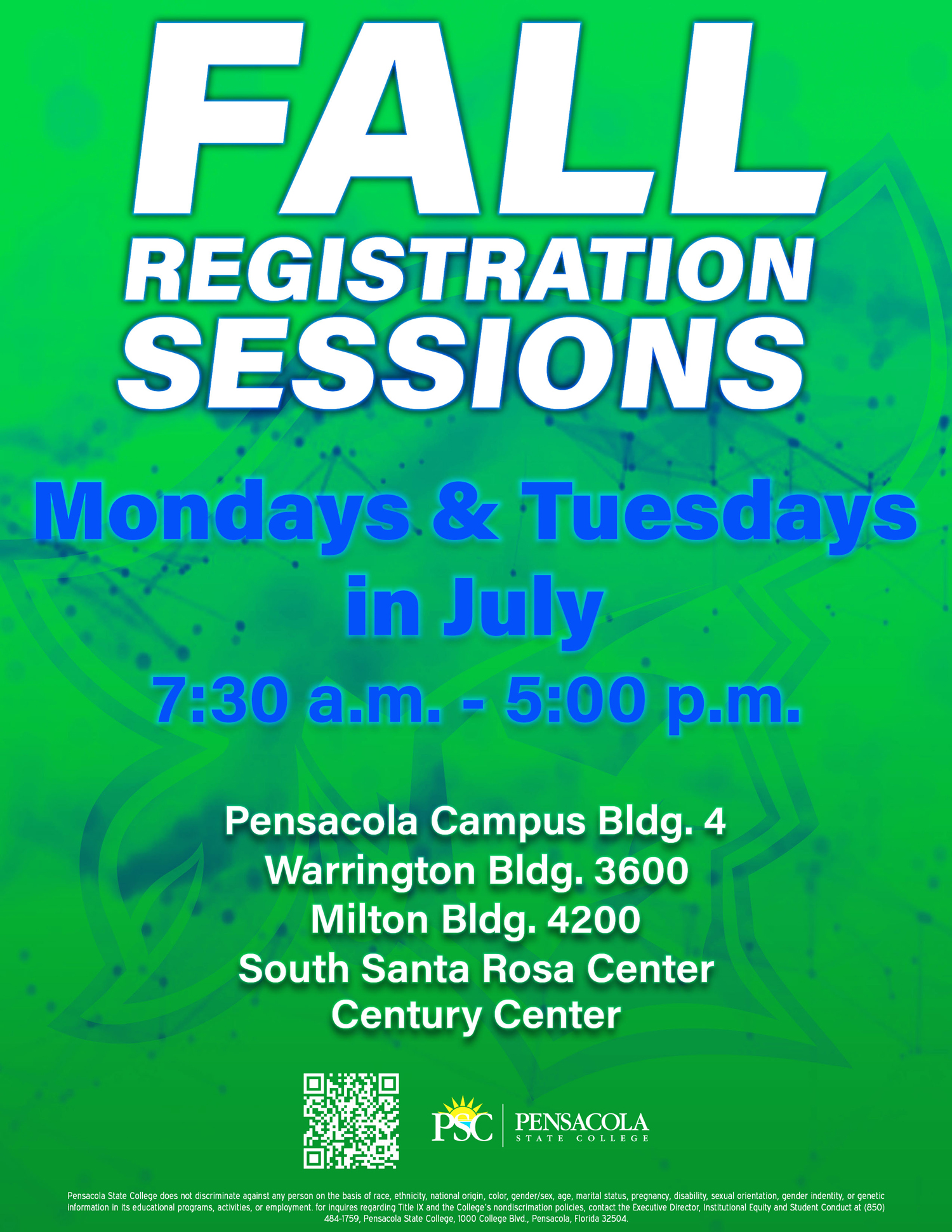 Pensacola State College Priority Registration