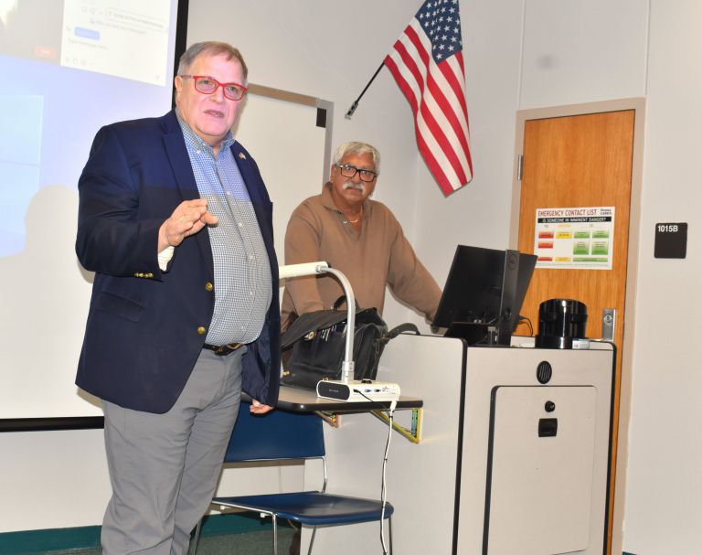 decorative image of Gene-Valentino-speaks-to-class-scaled , PSC grad Austin Pugh named first Valentino Wall of Fame champion 2023-11-07 14:51:18