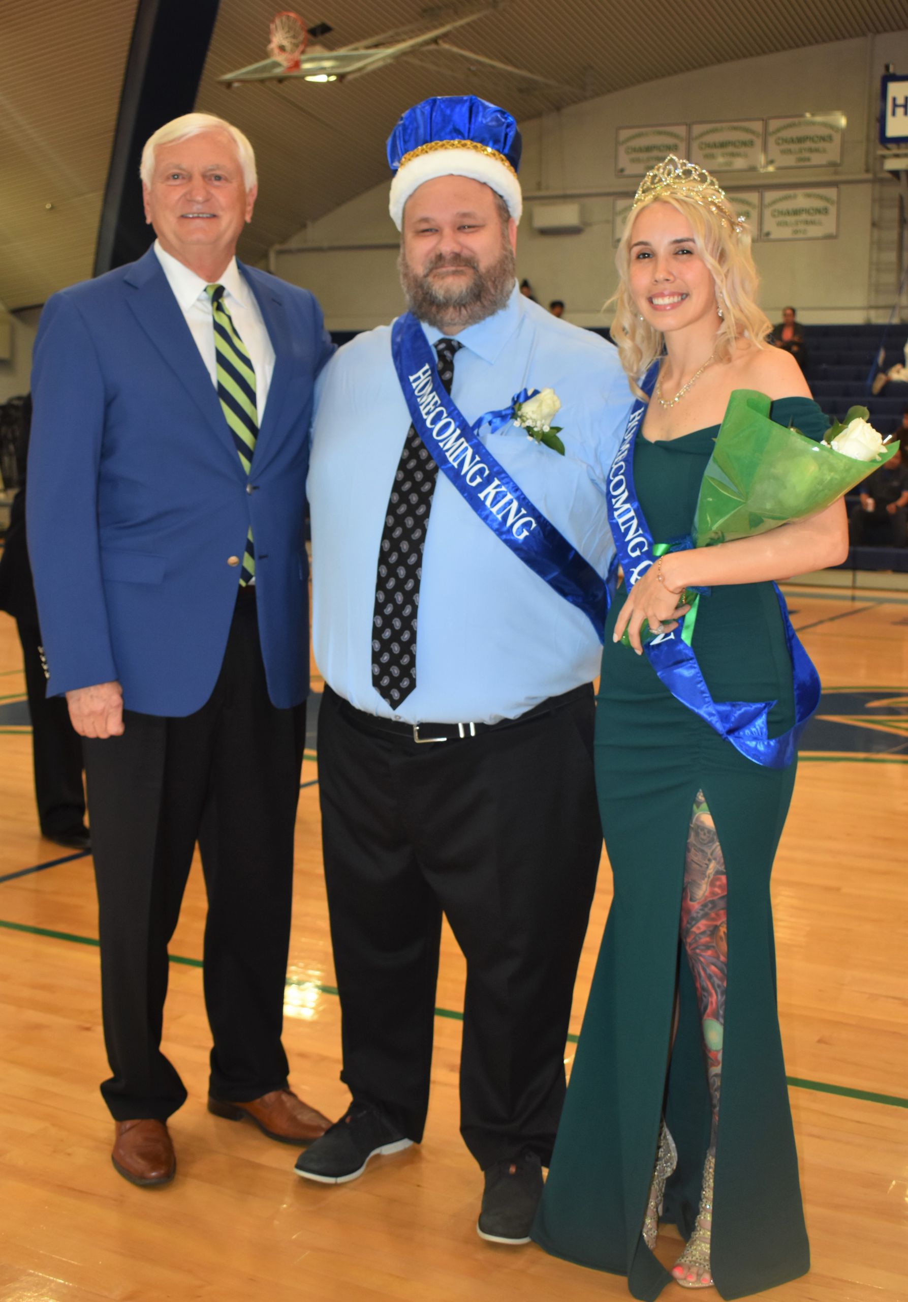 decorative image of Dr.-Meadows-with-King-Derek-Olford-and-Queen-Jocelyn-Gebhard-scaled , PSC Homecoming 2024 2024-01-24 13:32:48