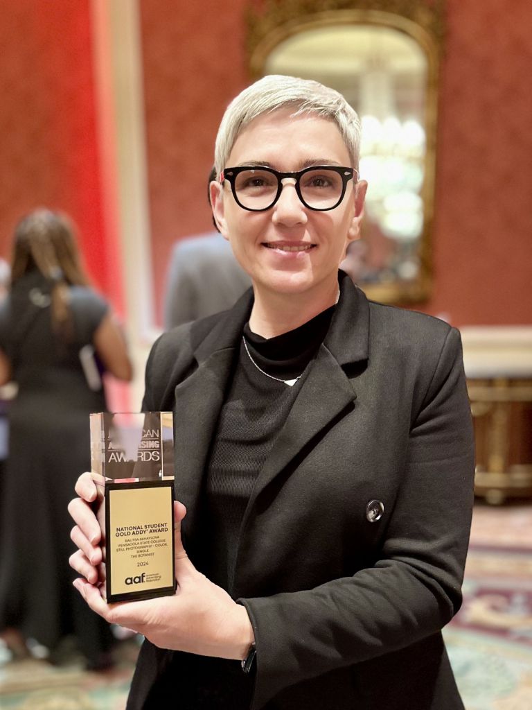 Ralitsa Mihaylova decorative image of Ralitsa-Mihaylova-scaled , PSC visual arts alum wins gold at national ADDYs competition 2024-06-10 10:37:44