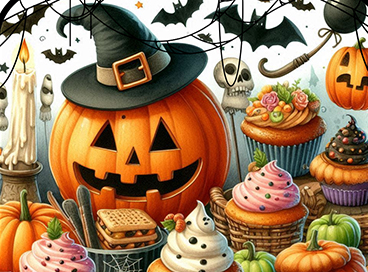 Halloween decorative image of Halloween , PTK Beta Beta Gamma Bake Sale 2024-09-17 10:14:23