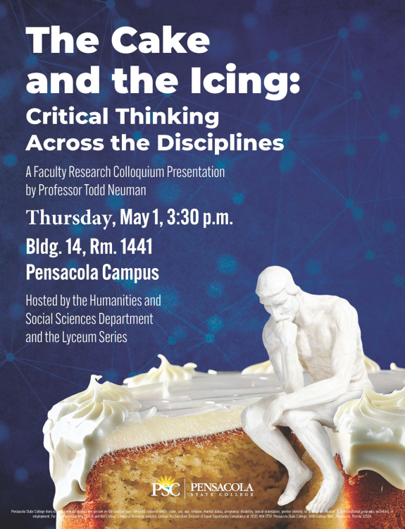 decorative image of Cake , The Cake and The Icing: Critical Thinking Across the Discilpines 2025-04-28 10:56:59