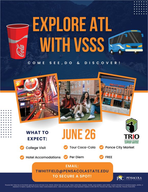 decorative image of Trip-Flyer-V2 , Explore Atlanta with Veterans Student Support Services 2025-05-13 12:08:43
