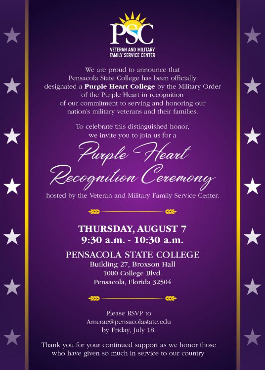 decorative image of Purple , Purple Heart Recognition Ceremony 2025-07-01 14:50:00