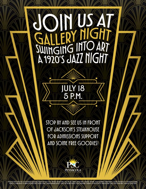 decorative image of Swinging-Into-Art-Gallery-Night-July-18 , Gallery Night Pensacola | Swinging Into Art 2025-07-08 11:13:09