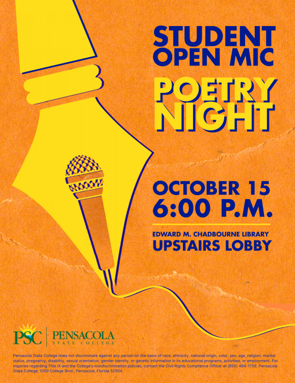 decorative image of Poetry-Night , Student Open Mic Poetry Night 2025-09-23 08:14:55