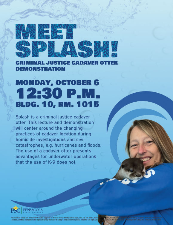 decorative image of Spash , Meet Splash | Criminal Justice Cadaver Otter Demonstration 2025-09-26 07:34:28