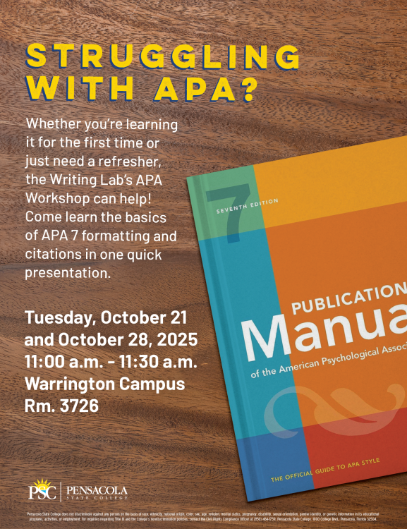 decorative image of APA , Writing Lab APA Workshop 2025-10-15 12:37:59