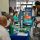 students interacting with vendors at a previous job fair